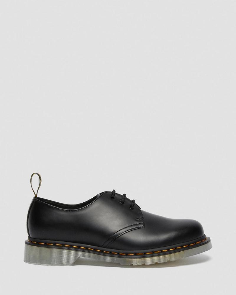 Dr Martens 1461 Iced Smooth Læder Oxford Sko Dame Sort | DK 350QMA